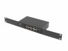 Lanberg Swich 8X100MB  POE+/2X 1GB rack RSFE-8P-2GE-120